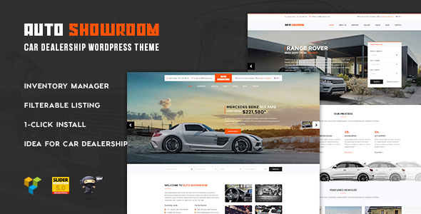 Auto Showroom – Car Dealership WordPress Theme