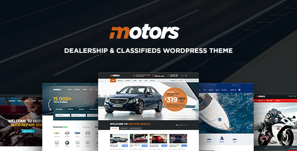  Motors - Car Dealer Rental & Listing WordPress theme 