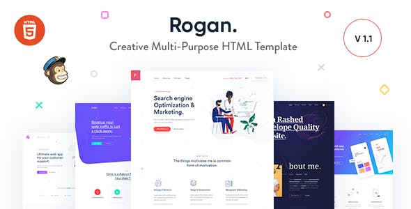 Rogan – Creative Multi-Purpose HTML Template