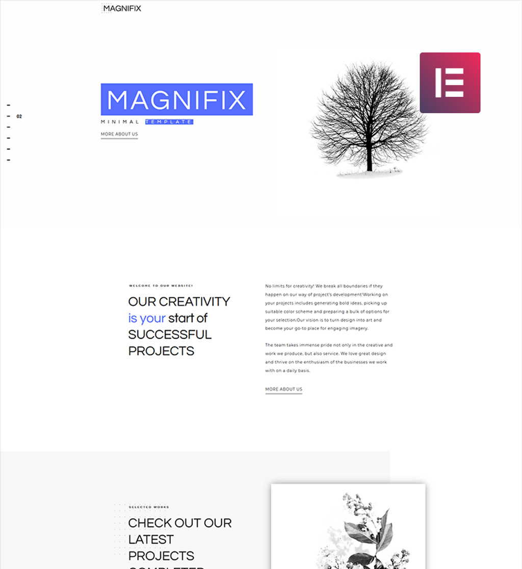 Magnifix - Creative Minimal Elementor WordPress Theme