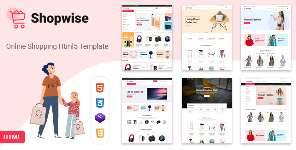 bootstrap eCommerce template - Shopwise 