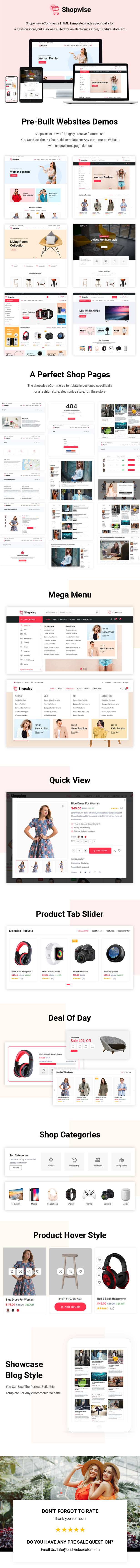 Shopwise - shop eCommerce Bootstrap 5 HTML Website Template